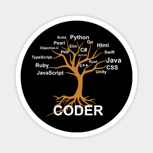 Coder / Programmer Tree Magnet